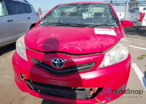 2012 Toyota Yaris Le из США, поврежденный, VIN JTDKTUD38CD541449